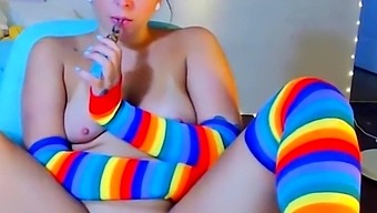 Smoking Girl Show Us Her Hairy Pussy