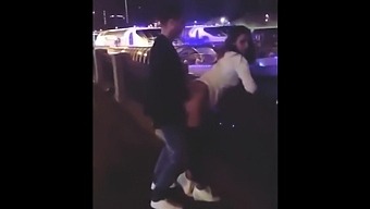 Russian Couple Fuck On The Street