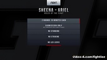 Ariel X Vs Sheena Wrestler - Evolvedfightslez