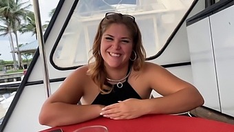 Curvy Teen Gives Great Deepthroat Gets Fisted And Squirts All Over Original Milf Hunter On Boat