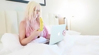 Big Tit Milf Stuffs Her Pussy With A Big Dildo For Breakfast