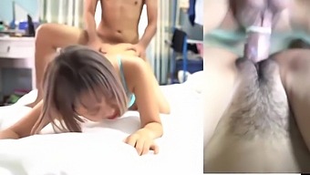 First Time For Thai Girl Ass Eating & Rimming Ends In Orgasm !