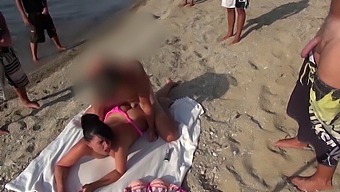 Anal Creampie Orgy On The Beach! My Asshole Is For Everyone