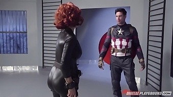Captain America Fucks Ginger Woman With Fake Tits And Juicy Ass Peta Jensen