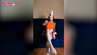 Incredibly Sexy Bunny Fondles Herself And Bring To Orgasm With Vibrator