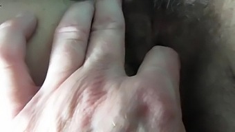 Fingering My Wifes Hairy Pussy