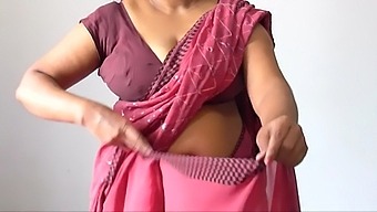 Indian Stepmom Disha In Saree But I Fucked Her From Behind