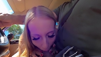 Hardcore Fucking In Back Of The Car With Horny Blonde Shany Sky