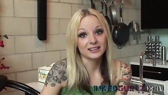 Inked Gurlz - Southern Belle Turns Bad Girl With Ink & Black Cocks