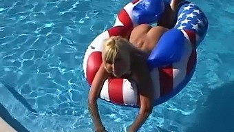 Good Looking Blonde Wife Sucking A Dick In The Pool - Puma Swede