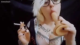 Fetish Girl Smokes And Blows At The Same Time