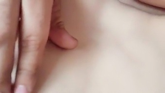 Close Up Pulsing Creampie Orgasm With Natural Tits