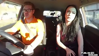 Tattooed British Babe Gets Stuffed By Tutor After Driving Lesson