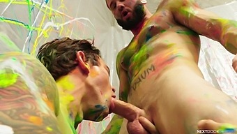 Good Looking Gay Dude Enjoys While Being Fucked By His Lover