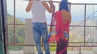 XXX Bengali hot bhabhi amazing outdoor sex in pink saree with smart thief! XXX Hindi web series sex Last Episode 2022