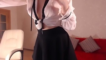 Petite School Uniform Stocking Babe Webcam Tits Teasing