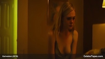Elle Fanning Showing Her Tits