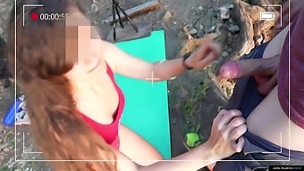 Extreme Public Sex On The Beach. Everyone Saw How She Sucks!