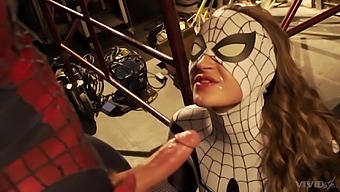 This Video Features A Hot And Horny Couple Indulging In A Naughty Roleplay Scenario Inspired By The Iconic Superhero, Spiderman. The Woman Plays The Role Of A Seductive And Submissive Superheroine, Eager To Please Her Partner In Every Way Possible