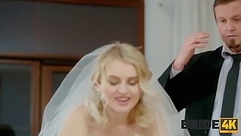 Beautiful Blonde Bride Gets Dirty In Hardcore Wedding Night