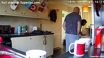 Amateur Couple Gets Naughty In Their Kitchen