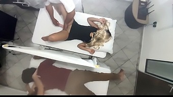 Cuckold Husband Gets Jealous Of Beautiful Wife'S Massage And Gets Fucked By The Masseuse