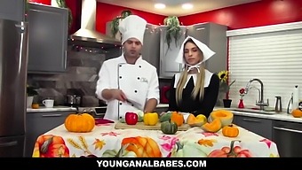 Instructional Movie - How To Stuff A Turkey! - Khloe Kapri And Nicky Rebel