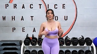 Roxie Sinner Withinnate Breasts Laments While Being Fucked In The Gym.