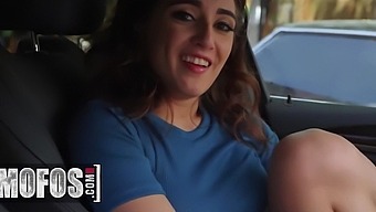 Interracial Masturbation With Arab Babe Jezebeth In A Car