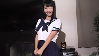 Asian Roommate Marica Hase Disrobes Her Uniform To Be Pounded Competently.