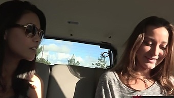 Scorching Bottoms Girls Dana Vespoli And Dani Daniels Tongue Each Other In A Auto