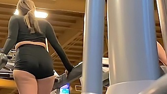Voyeur Captures Huge Latina Babe'S Ass In Public Gym