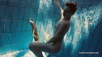 Natural Tits Babe Gets Wet And Wild In Public Pool
