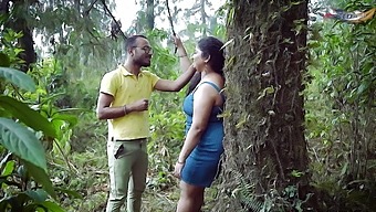 Teen With Big Natural Tits Gets Fucked By Her Boyfriend In The Jungle