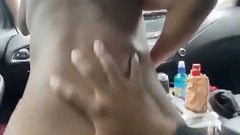 Close-Up Of Sexy Shawty'S Body In A Car