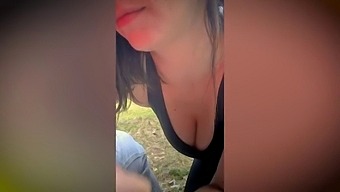 She Gives A Guy She Just Met In The Park A Blowjob And Cums In Her Mouth