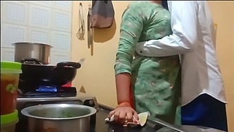 Bhabhi In The Kitchen: Desi Bhabhi Cooks And Gets Fucked By Her Husband'S Friend In This Indian Xxx Clip