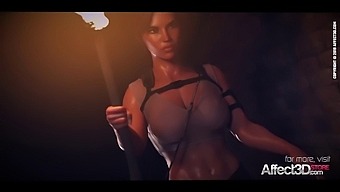 Lara Croft'S First Time Giving A Blowjob In This Animated Video