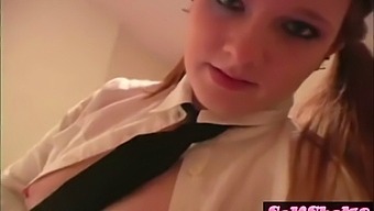 Amateur Redhead Megan Rubs Her Big Butt And Breasts In A Steamy Solo Performance