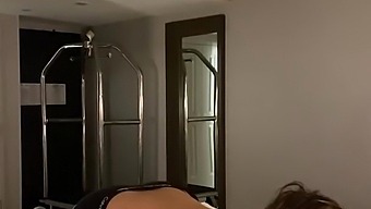 Chubby Milf In Glasses Gives A Handjob In Hotel Room