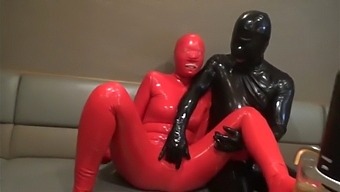 A Couple In Latex Engages In Hardcore Sex At A Pub