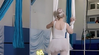 Longhaired Blonde Sofia Sey Enjoys A Solo Masturbation Session