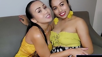 Homemade Video Of Two Thai Lesbians With Big Natural Tits Having Fun