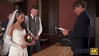Couple'S Wedding Ceremony Leads To Public Deepthroat And Anal