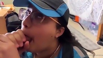 Interracial Amazon Receives A Mouthful Of Cum