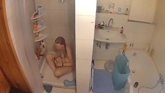 Amateur Redhead Caught Masturbating In The Shower