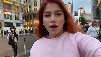 Redhead Gets Her Mouth Filled With A Big Load Of Cum