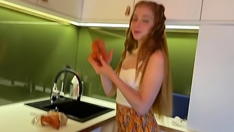 Lya, A Stunning Redhead With A Big Butt, Shows Off Her Pussy In This Teen (18+) Video