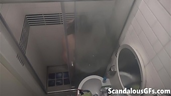 Watch As My Stepsister Takes A Steamy Shower On Webcam