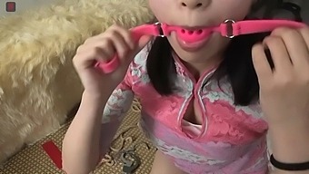 Asian Bondage Play With Shackles And Stockings